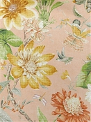 Tropical Pavilion Blush Floral P Kaufmann Fabric